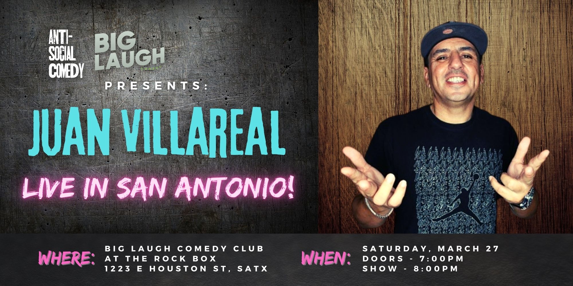 Juan Villareal LIVE In San Antonio Big Laugh Comedy, Austin, TX